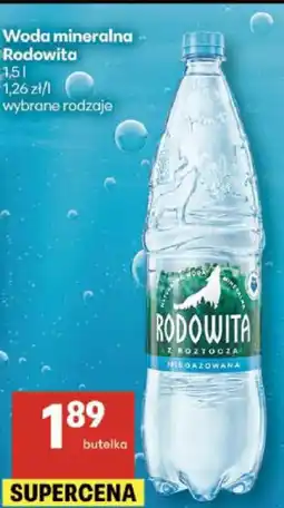Delikatesy Centrum Woda mineralna Rodowita oferta