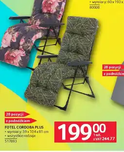Selgros Fotel Cordoba Plus oferta