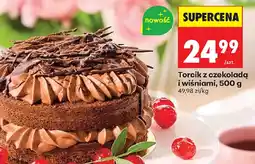 Biedronka Torcik z czekoladą i wiśniami oferta