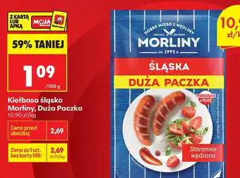 Biedronka Kiełbasa śląska Morliny oferta