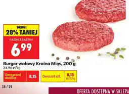 Biedronka Kraina Mięs Burger wołowy oferta