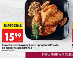 Biedronka Kurczak faszerowany kaszą i grzybami Prosto do piekarnika Biedronka oferta