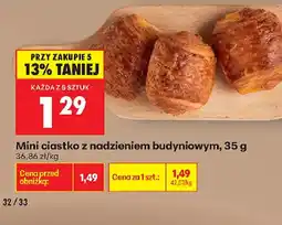 Biedronka Mini ciastko z nadzieniem budyniowym oferta