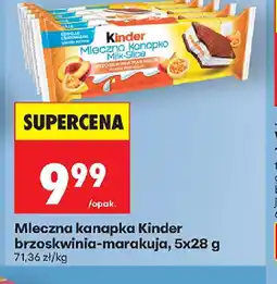 Biedronka Mleczna kanapka Kinder oferta