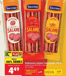 Biedronka Tarczyński Kabanosy Salami oferta