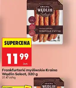 Biedronka Frankfuterki myśliwskie Kraina Wędlin Select oferta