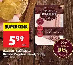 Biedronka Szynka myśliwska Kraina Wędlin Select oferta