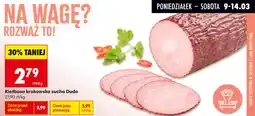 Biedronka Kiełbasa krakowska sucha Duda oferta