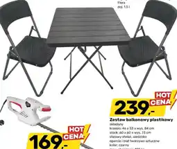 Bricomarche Zestaw balkonowy plastikowy składany oferta