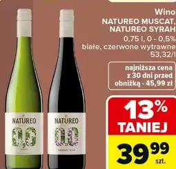 Carrefour Market Wino NATUREO MUSCAT, NATUREO SYRAH oferta