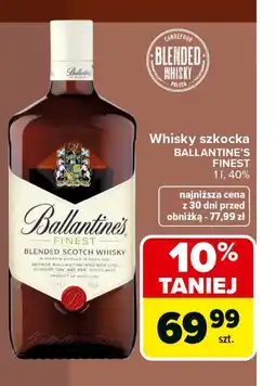 Carrefour Market Whisky szkocka BALLANTINE'S FINEST oferta