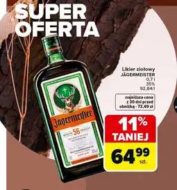 Carrefour Market Likier ziołowy JÄGERMEISTER oferta