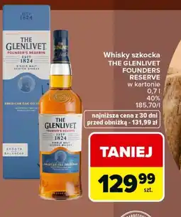 Carrefour Market Whisky szkocka THE GLENLIVET FOUNDERS RESERVE w kartonie oferta