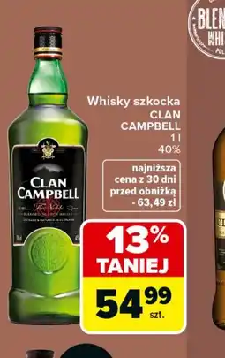 Carrefour Market Whisky szkocka CLAN CAMPBELL oferta