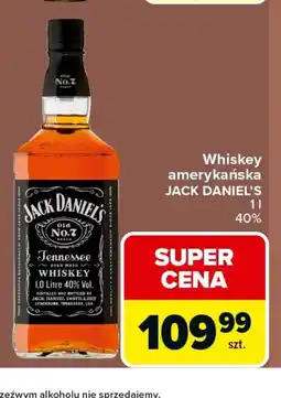 Carrefour Market Whiskey amerykańska JACK DANIEL'S oferta