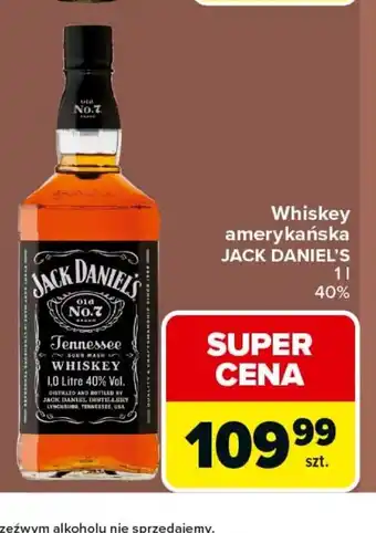 Carrefour Market Whiskey amerykańska JACK DANIEL'S oferta