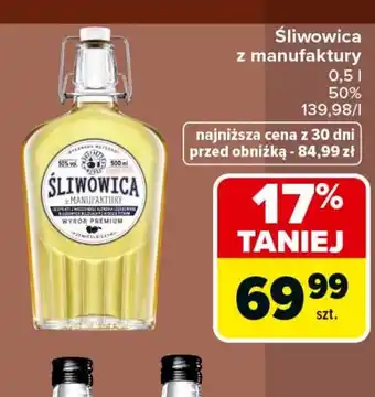 Śliwowica z manufaktury 0,5 l 50%