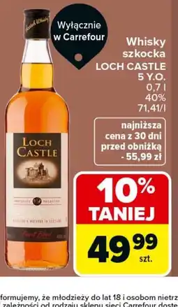 Carrefour Market Whisky szkocka LOCH CASTLE 5 Y.O oferta