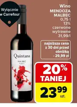 Carrefour Market Wino MENDOZA MALBEC oferta