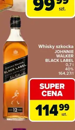Carrefour Market Whisky szkocka JOHNNIE WALKER BLACK LABEL oferta