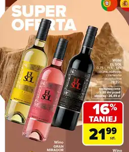 Carrefour Market Wino EL SOL oferta