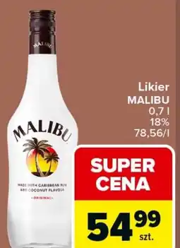 Carrefour Market Likier MALIBU 0,7 l 18% oferta