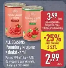 ALDI Pomidory krojone z dodatkami oferta