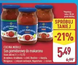 ALDI Sos pomidorowy do makaronu oferta
