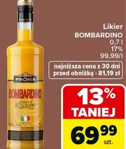 Carrefour Market Likier BOMBARDINO 0,7 l 17% oferta