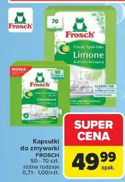 Carrefour Tabletki do zmywarki limone Frosch oferta