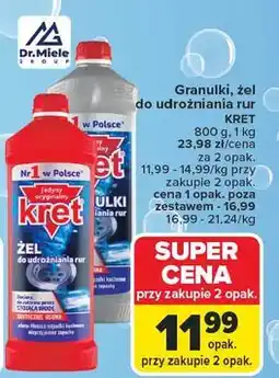 Carrefour Żel do udrożniania rur Kret oferta