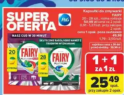 Carrefour Tabletki do zmywarek lemon Fairy Platinum oferta