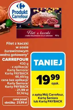 Carrefour Filet z kaczki w sosie żurawinowym Carrefour Extra oferta