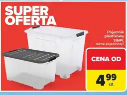 Carrefour Pojemnik plastikowy Simpl oferta