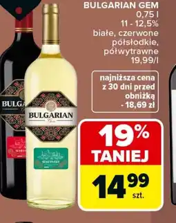 Carrefour Market Wino BULGARIAN GEM oferta