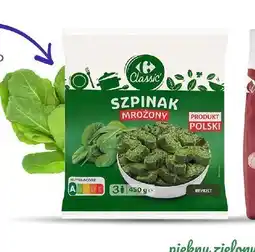 Carrefour Szpinak brykiet mrożony Carrefour oferta