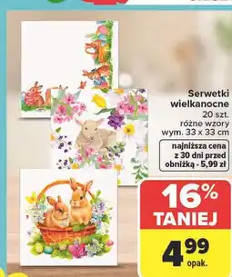 Carrefour Serwetki wielkanocne 33 x oferta