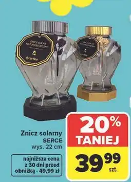 Carrefour Znicz solarny serce Cortina oferta
