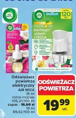 Carrefour Wkład księżycowa lilia otulona satyną Air Wick Electric Essential Oils oferta