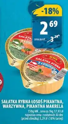 Arhelan Sałatka rybna łosoś pikantna, warzywna, pikantna makrela oferta