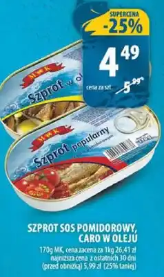 Arhelan Szprot sos pomidorowy, caro w oleju oferta