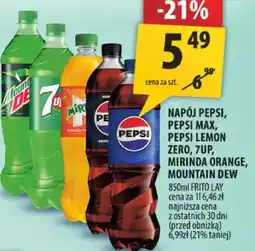 Arhelan Napój Pepsi, Pepsi Max, Pepsi Lemon, Mirinda Orange, Mountain Dew oferta