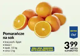 Makro Pomarańcze na sok oferta