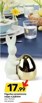 Bricomarche Figurka ceramiczna zając z jajkiem oferta