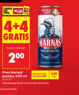Biedronka Piwo Harnaś oferta