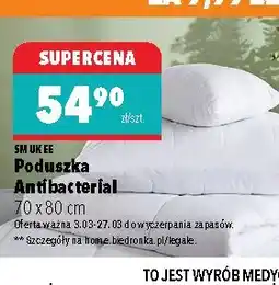 Biedronka Poduszka Antibacterial 70x80 cm oferta