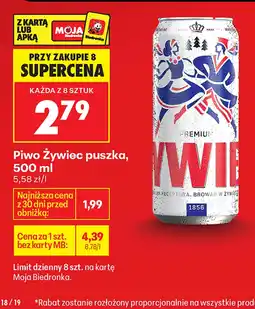 Biedronka Piwo Żywiec oferta
