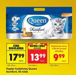 Biedronka Papier toaletowy Komfort, 10 rolek oferta