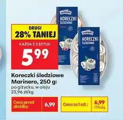 Biedronka Koreczki śledziowe Marinero oferta