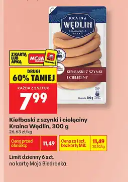 Biedronka Kiełbaski Kraina Wędlin oferta